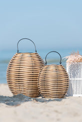 Lantaarn Gewoven Led Plastic Naturel S - (10000)